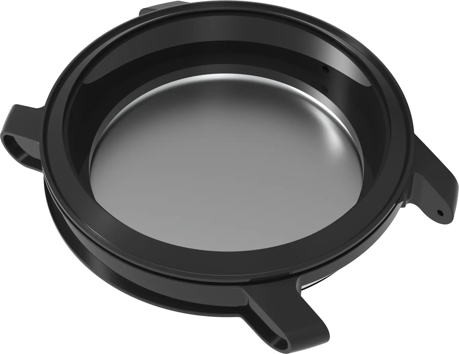 Bare black case from above